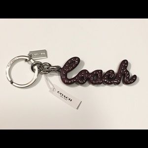 New Coach Keychain Fob Charm
